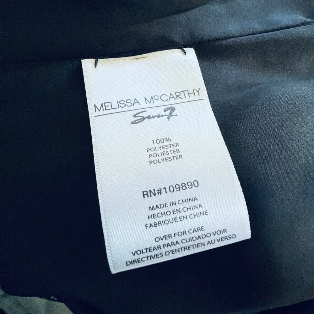 NWT Melissa McCarthy Seven7 Bomber Jacket Sz 2X Reversible Colorful Abstract - Picture 12 of 16